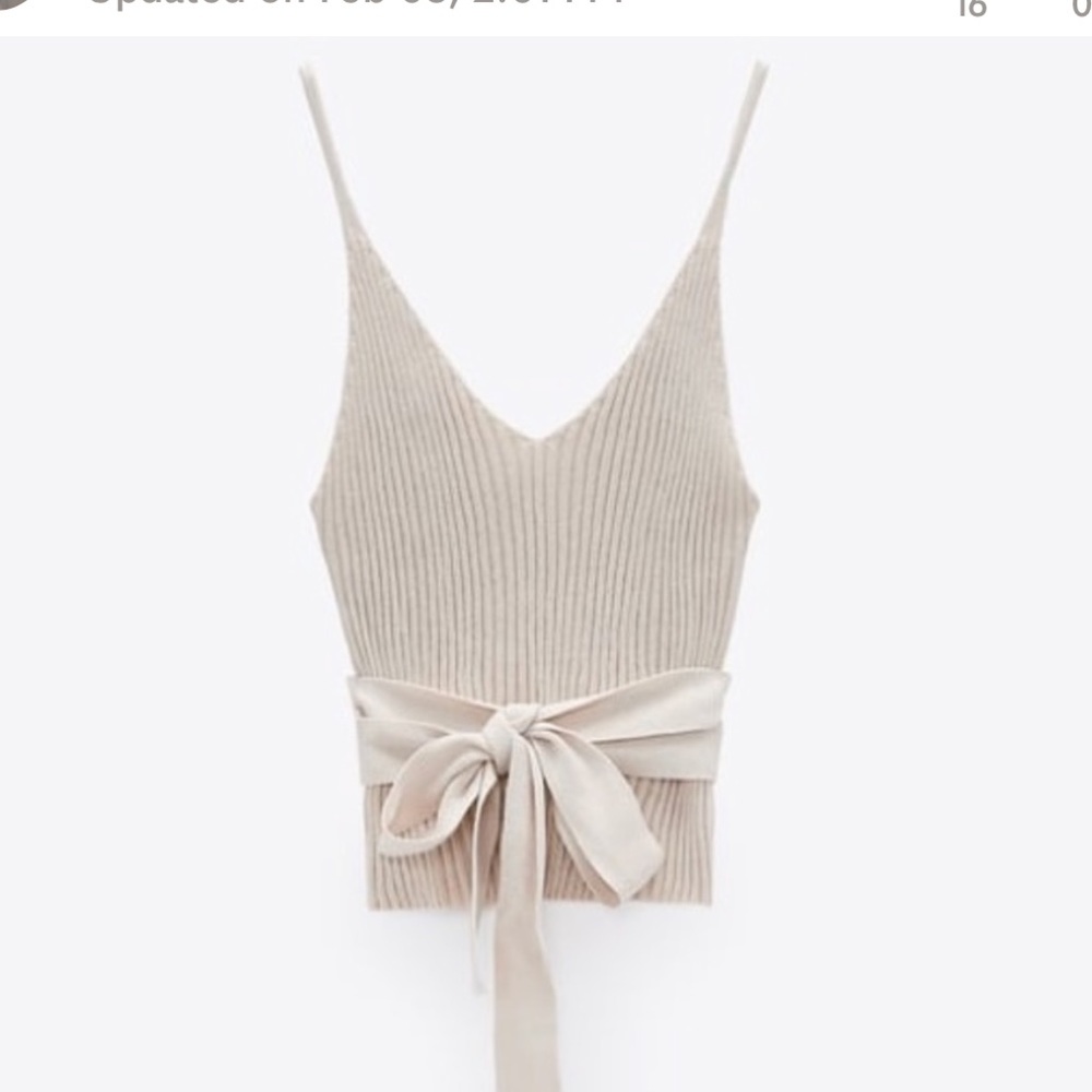 Zara belted top - Picture 2 of 8